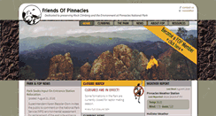 Desktop Screenshot of pinnacles.org