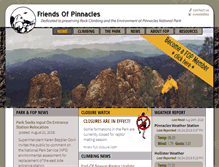 Tablet Screenshot of pinnacles.org